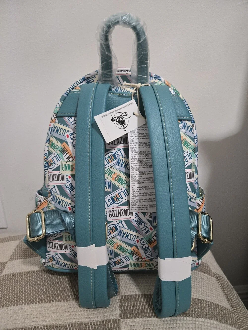 Disney Parks Old Key West License Plate Loungefly Backpack NWT